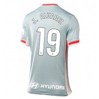 Camiseta Atletico Madrid Julian Alvarez #19 Visitante Equipación para mujer 2024-25 manga corta